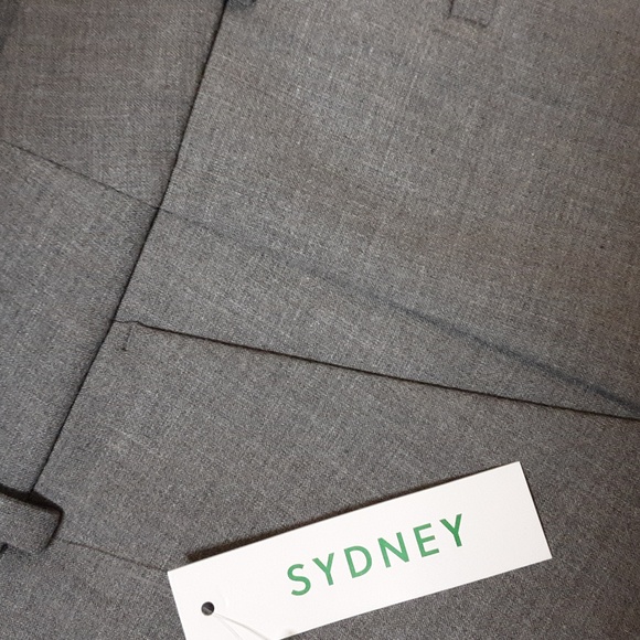 Sydney wide-leg Cropped Ankle Grey pant in four-season stretch Size 8 - Picture 5 of 13